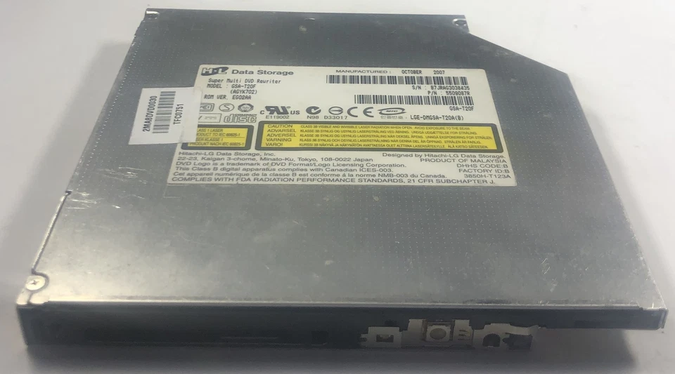 Gateway ML6000 Laptop GSA-T20F Super Multi DVD Rewriter- 2MA8DVD0030 - Image 1 of 1
