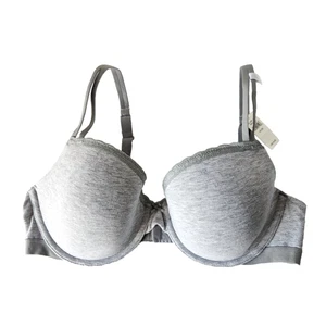 Aerie Women’s Demi Bra 38C Gray Underwire Lightly Padded Everyday T-Shirt NWT - Picture 1 of 7