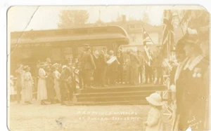Postkarte - H.R.H. Prince of Wales at Duncan 26. September 1919 Royal Visit Canada - Bild 1 von 2