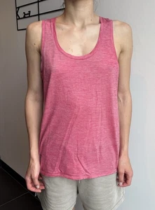 Icebreaker Merino Wool Tank Cool-lite Top Pink Size M - Picture 1 of 10