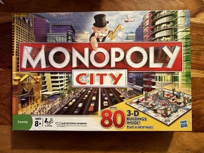 Monopoly CITY Edition Hasbro 2009 Juego de Mesa 80 Edificios 3D Completo Foto 1 de 4