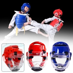 Taekwondo Helmet Adult Children Boxing Fight Face Head Protect GX Detacha- - Bild 1 von 26