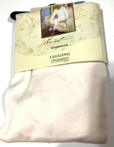 Secret Treasures NWT Leggings Ivory Warmwear 2XL Black50/50 Cotton/Polyester - Picture 1 of 2