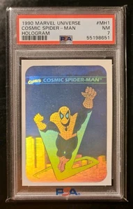 1990 Impel Marvel Universe Cosmic Spider-Man Hologram PSA 7 - Bild 1 von 3