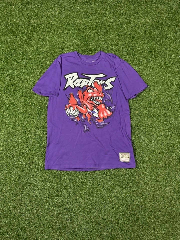 Mitchell & Ness Toronto Raptors Throwback Graphic Cotton Tee Men's Size Large - Image 1 of 4