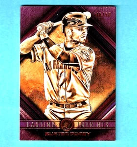 Buster Posey 2016 Topps Lasting Imprints púrpura #LI-BP Giants #d/50 B961 - Imagen 1 de 2