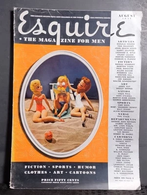 Esquire Magazine August 1941 • Vintage Men's Lifestyle • Fashion, Fiction & Cult Foto 1 de 4