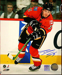 Dion Phaneuf SIGNED Calgary Flames 8X10 Photo -70425 - Toronto Maple Leafs