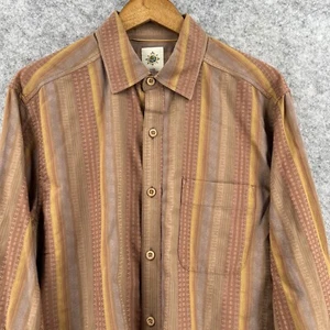 Camisa corta The Territory Ahead para hombre mediana de lino azteca suroeste con botones - Imagen 1 de 19