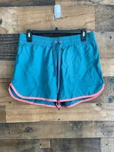 Columbia Women's Endless Trail Shorts Size M Running Workout Hiking Green/Blue - Picture 1 of 3
