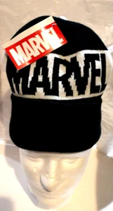 Cappello berretto invernale Marvel Studios classico bianco e nero logo maglia nuovo OSFM - Foto 1 di 3