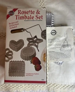 Norpro*Rosette and Timbale Set (7)Piece*Scandinavian Cookie/Dessert - Picture 1 of 3