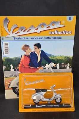 VESPA 150 GS (1958) SCALA 1/18 VESPA COLLECTION N° 6 FABBRI EDITORI - Immagine 1 di 2