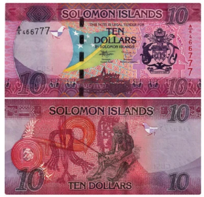ND 2017 Solomon Islands 10 Dollars UNC NEW BANKNOTE - Image 1 of 2