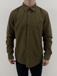 DDP Nudie Jeans Mens Cotton Shirt Buttons Military Army Style size S - Picture 1 of 9