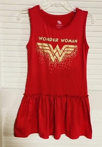 Wonder Woman Red Dress Halloween Dress Up Costume Girls 7/8 EUC - Picture 1 of 8