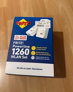 AVM Fritz PowerLine 1260E 1200 Mbit/s WLAN Set - Weiß OVP - Bild 1 von 1