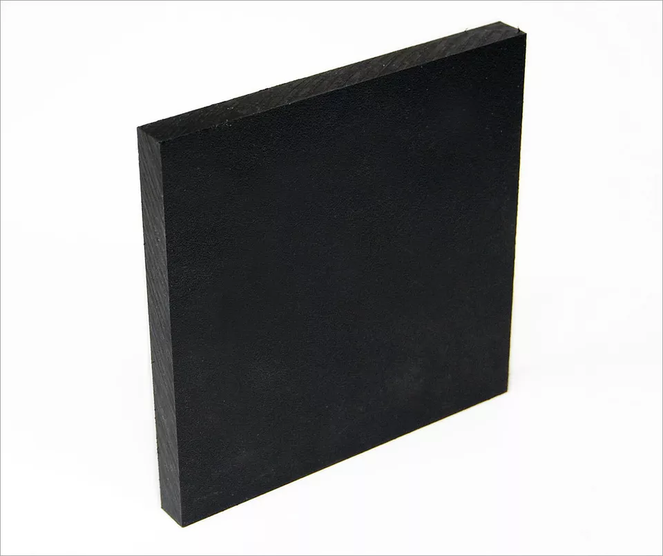 Hoja de plástico HDPE King estribor - 1/2" de grosor (12 mm) - negra - 24" x 48" Foto 1 de 4