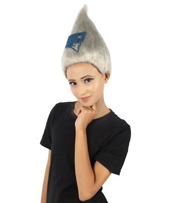 Peluca troll puntiaguda unisex para adultos talla única, HW-1406A Foto 1 de 4