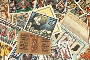 1920's Germany Notgeld Money 25pc Famous People - Breslau, Eisenach, Jena - Picture 1 of 3
