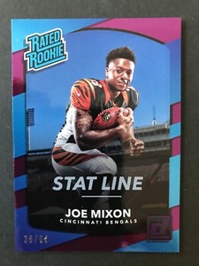 2017 Donruss Season Stat Line #335 Joe Mixon RR RC #'d 39/68 Bengals Sooners