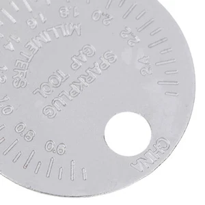1PC 0.6-2.4mm Range Coin-Type Spark Plug Gage Gap Tool Feeler Spark Plug Gap - Picture 1 of 8