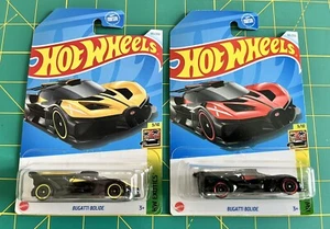 LOT OF 2 - 2024 HOT WHEELS BUGATTI BOLIDE HW EXOTICS 3/10 BOTH COLOR VARIANTS - Picture 1 of 3