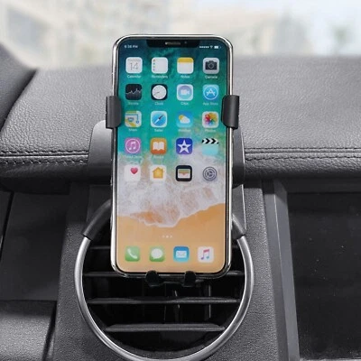 Soporte de teléfono negro con ventilación de aire para automóvil para Land Rover Discovery 4 LR4 2010-2016 Foto 1 de 4