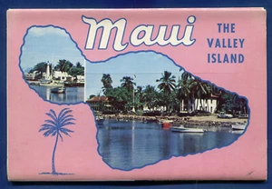 Maui Lahaina Hawaii die Talinsel Hawaiian Souvenir Postkartenmappe PF207 - Bild 1 von 2