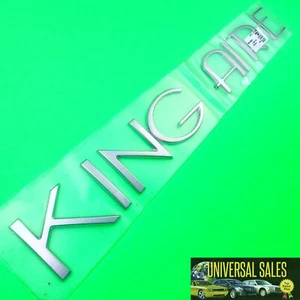 OEM KING AIRE EMBLEM BADGE NAMEPLATE NEWMAR MOTORHOME SILVER NEW 452618 ZOUX21 - Foto 1 di 5