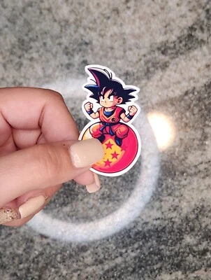 Child Goku, DragonBall, PEGATINA DE VINILO IMPERMEABLE para PORTÁTILES, VASOS, ETC. Foto 1 de 3