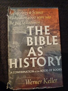 The Bible as History by Werner Keller Vintage Hardcover 1958 Dust Cover - Picture 1 of 6