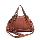 Chloe Paraty 2way handbag, gold metal, large capacity, leather Shoulder Bag ...