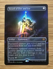 Sword of Fire and Ice Foil (borderless, alt art, ViP)
