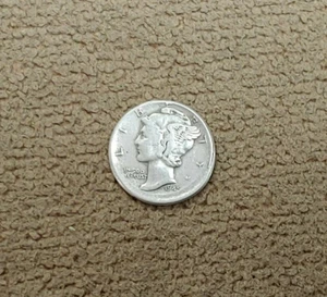 1945 Broadstruck Mercury Dime Error - free ship - Picture 1 of 4
