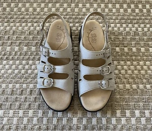 SAS Mystic Slingback Leather Sandals - Linen Web - 7 M - Picture 1 of 10