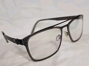 Handmade OVVO Optics 3759 Graphite/ Smoke Grey Titanium Eyeglass Frame 53/19/140 - Picture 1 of 5