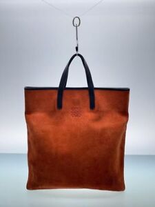 LOEWE tote bag leather Orange with dirt on the back Used