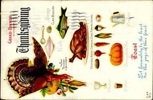 Postcard: Water THE LAST THURSDAY IN NOVEMBER GRAND DINNER IN HONOR OF - Picture 1 of 2