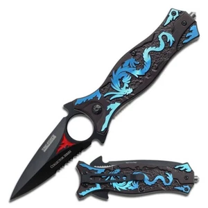 Tac Force Dragon Linerlock A/O Folding Pocket Knife - TF707BL - Picture 1 of 1