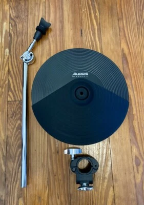 Alesis 12" Crash Cymbal com estrangulador com braço e cabo 21" NOVO DM10 Command E-Drums - Imagem 1 de 4