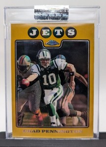 2008 Topps Chrome Gold Refractors #TC4 Chad Pennington 125/199 Jets Marshall SP