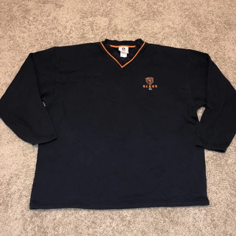 Chicago Bears Sweater Adult 2XL XXL Black Orange NFL Football Sweatshirt Mens B2 Cover
