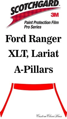 3M Paint Protection Film Pro Series Clear Bra Pre Cut Kit 2024 2025 Ford Ranger - Image 1 of 3