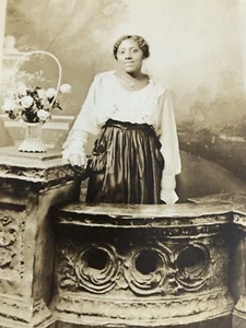 Antica cartolina afroamericana RPPC Sweetheart - Foto 1 di 3