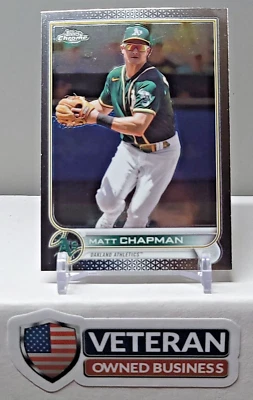 2022 TOPPS CHROME SONIC MATT CHAPMAN 168 OAKLAND ATHLETICS - Image 1 of 2