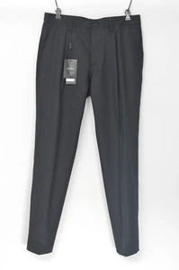 $500 NWT DOLCE & GABBANA Twill Black Wool Pleated Front Dress Pants 32 (EU 48) - Picture 1 of 6
