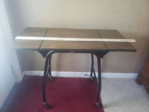 VINTAGE TYPEWRITER STAND ~ HASCO INDUSTRIES STAND ~ ST. LOUIS MO DROP LEAF TABLE Cover