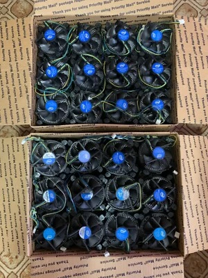 Lot of 10 intelSkt 1156 1155 1151 1150 CPU Heatsink E41997 E97379 E97378 - Image 1 of 4