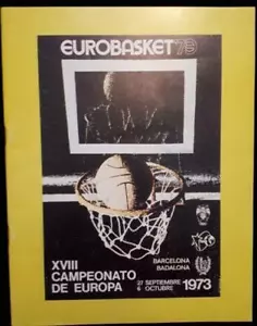Programm 1973 FIBA Europameisterschaft EuroBasket aus Spanien - Bild 1 von 1